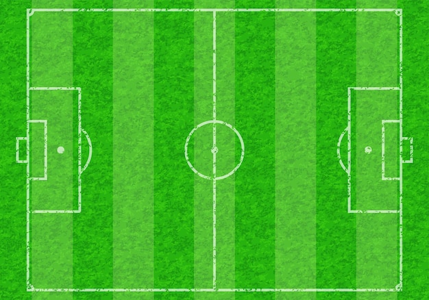 Textured Soccer Field with Marking vector illustration