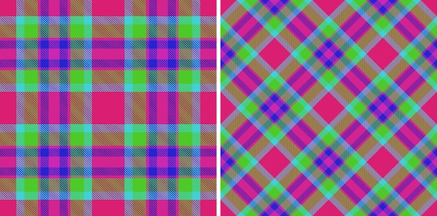 Textuur geruite stof Achtergrond vector check Patroon textiel naadloze tartan