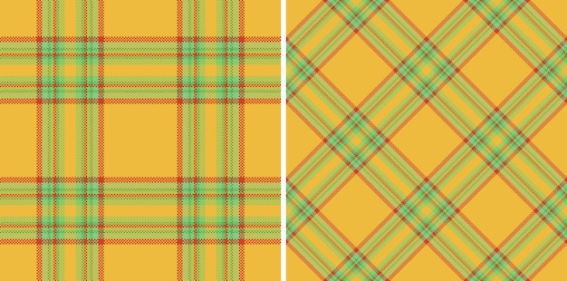 Textuur geruite tartan van patroonachtergrond naadloos met een vectorcontrole van textielstof