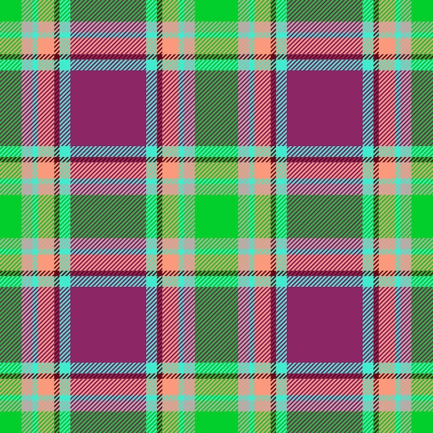 Textuur patroon achtergrond Naadloze textiel tartan Controleer vector geruite stof