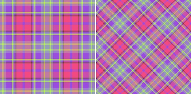 Textuur patroon tartan Naadloze geruite textiel Controleer achtergrond vector stof