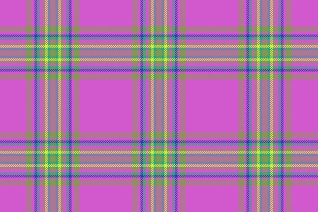 Textuur textiel tartan check vector naadloze stof geruite patroon achtergrond