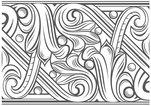 Textuur van klassieke sierstreeppatroongravure