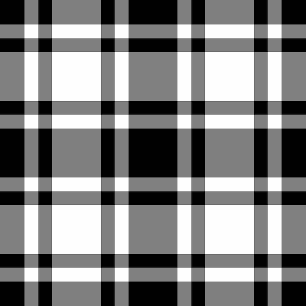 Textuurachtergrondcontrole van textielpatroon tartan met een naadloze stoffen geruite vector in grijze en zwarte kleuren