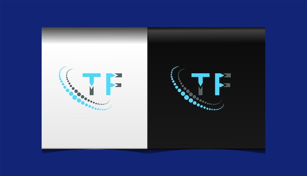 TF eerste moderne logo ontwerp vector pictogrammalplaatje