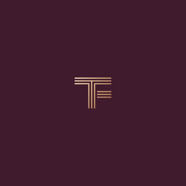 TF ロゴデザイン ベクトル画像
