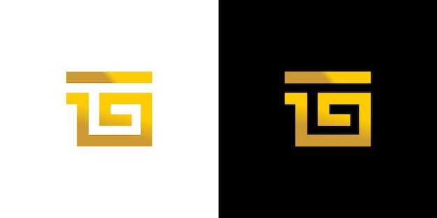 Tg 로고 모노그램 벡터 템플릿logo Gg