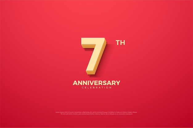 th anniversary for background with cartoon numbers