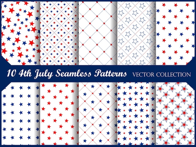 Vector $th of july seamless