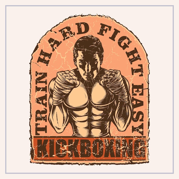 thai boxing vintage signs