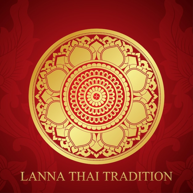 Thai Lanna Lotus Gold Circle