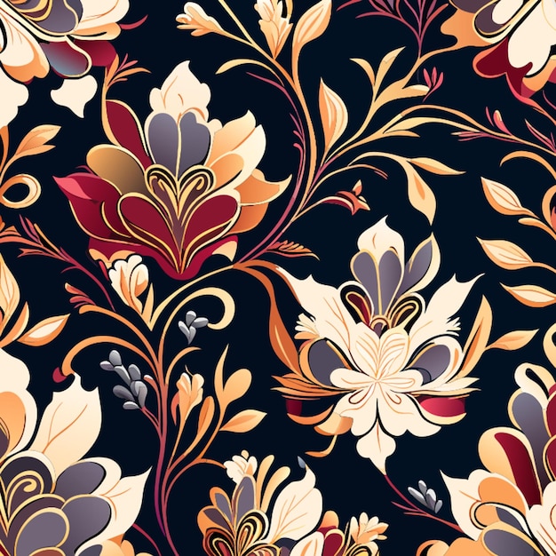 thai luxury pattern seamless detail illustration vector illustration