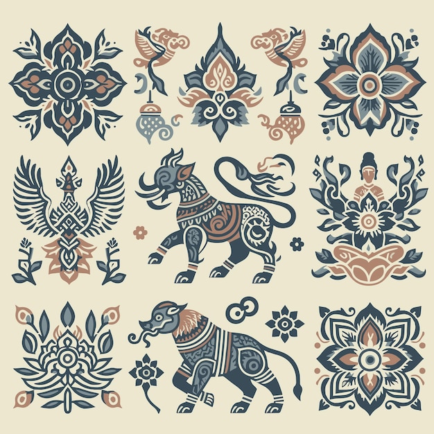 Thai ornament pattern 2