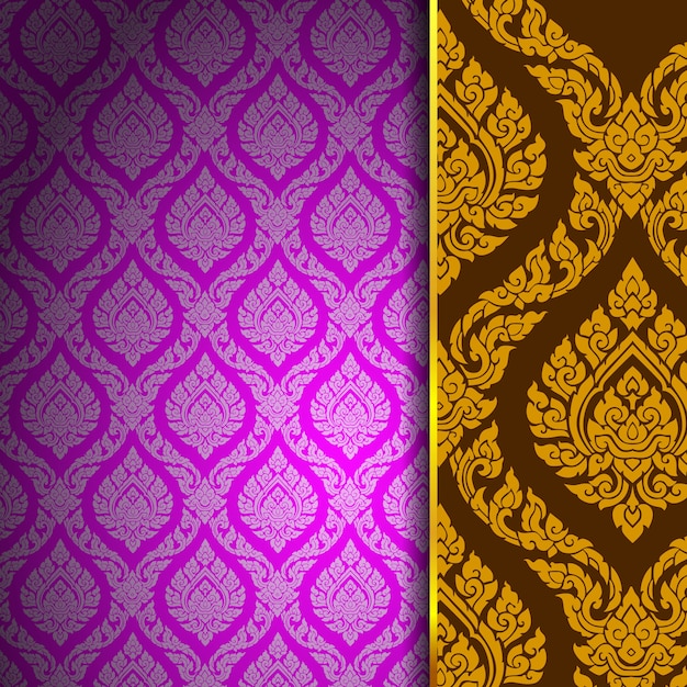 thai pattern background vintage 