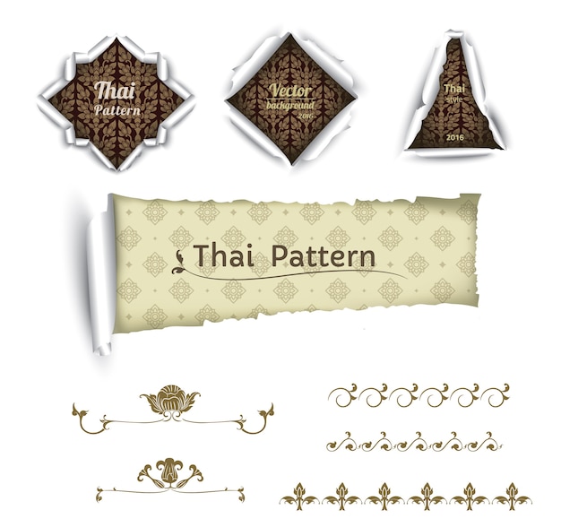 Thai pattern background