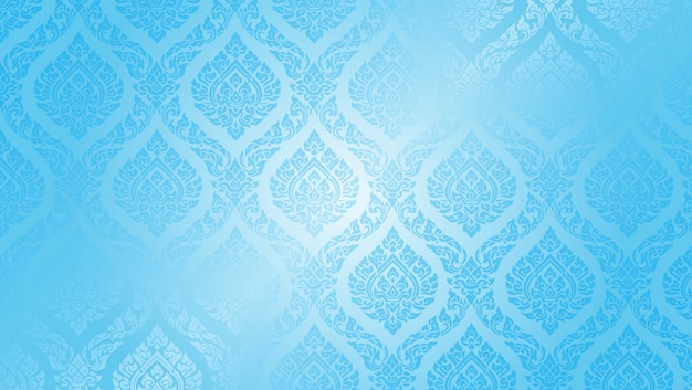 Vector thai pattern supreme blue background