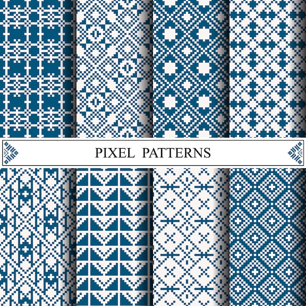 Thai pixel pattern for making fabric textile 