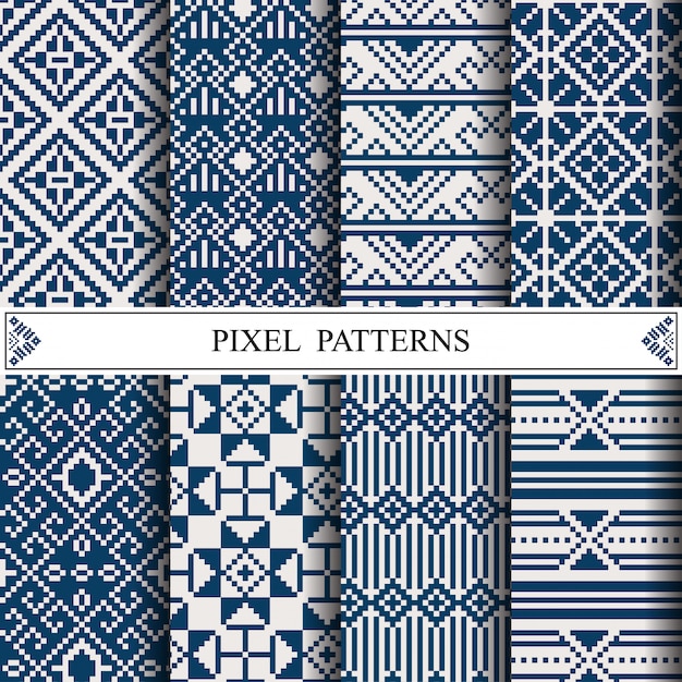 Thai pixel pattern for making fabric textile