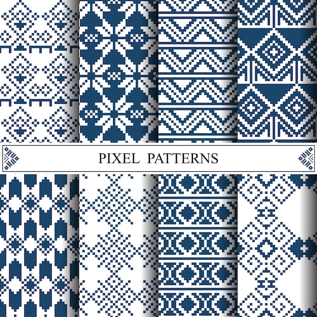 Thai pixel pattern for making fabric textile