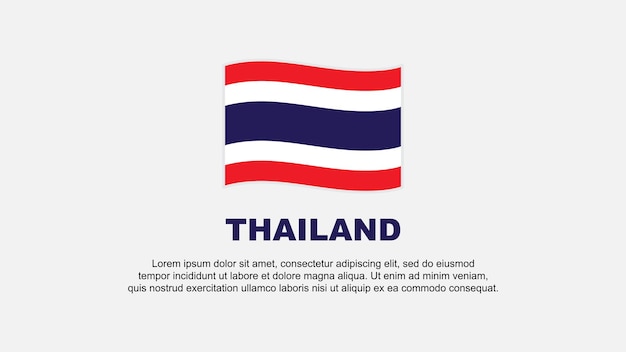 thailand flag abstract background design template thailand independence day banner social media vector illustration thailand background
