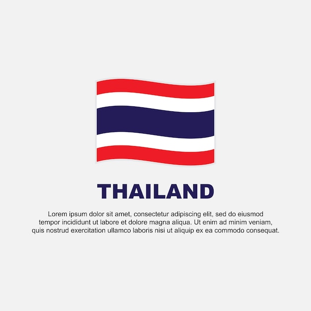 thailand flag background design template thailand independence day banner social media post thailand background
