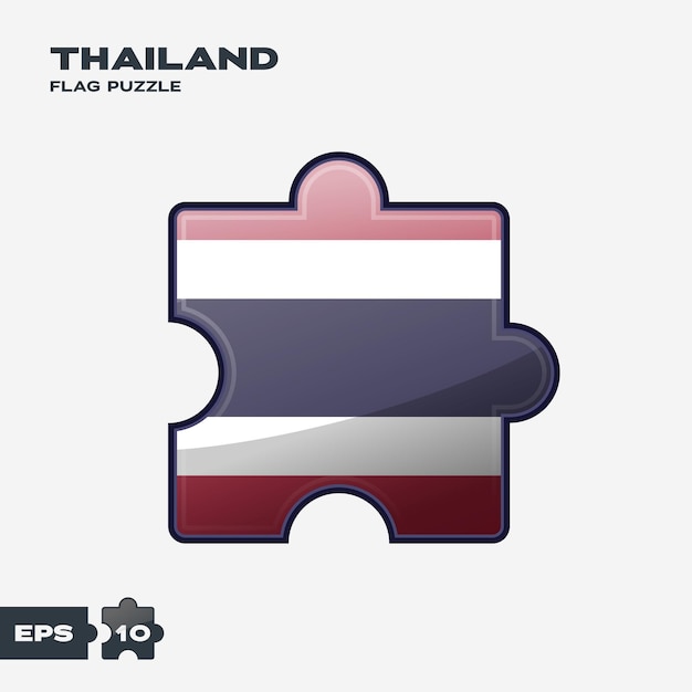 Thailand Flag Puzzle