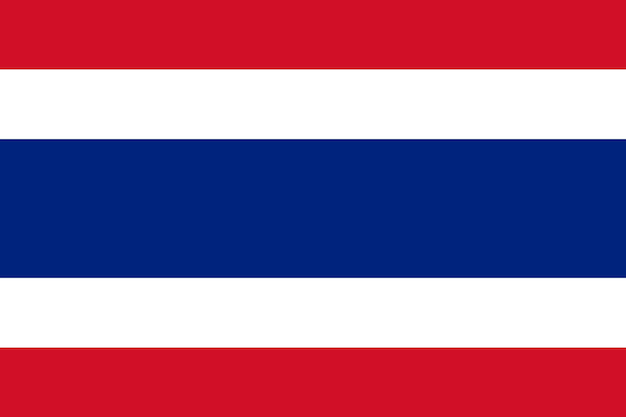Vettore thailandia bandiera