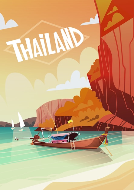 Vector thailand landschap