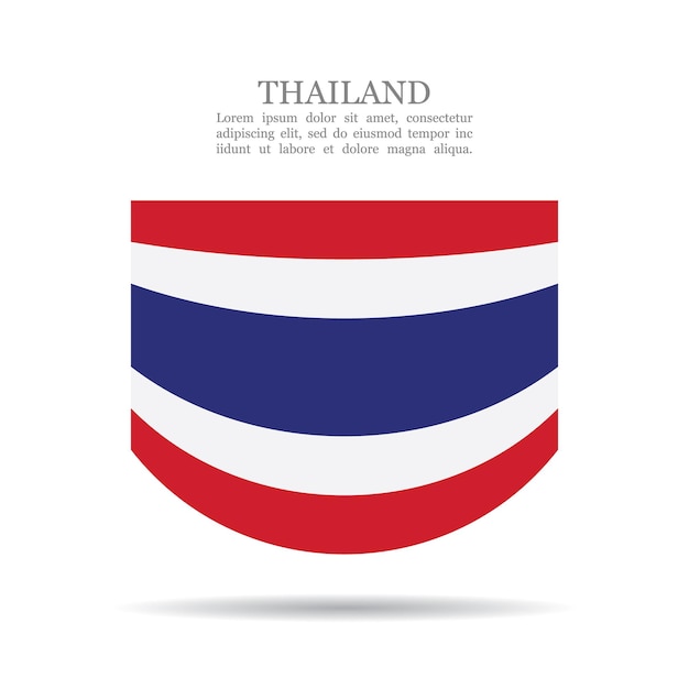 thailand national flag vector icon