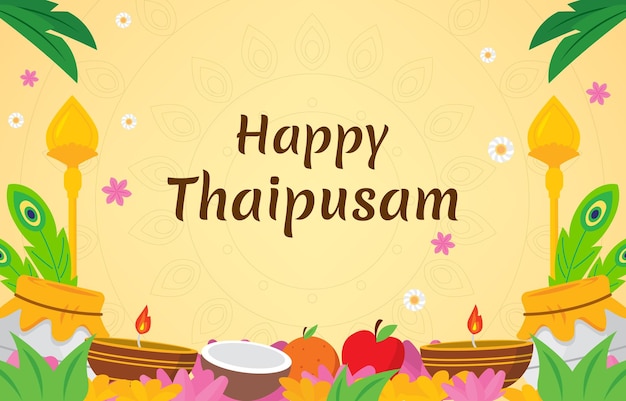 Vector thaipusam background illustration