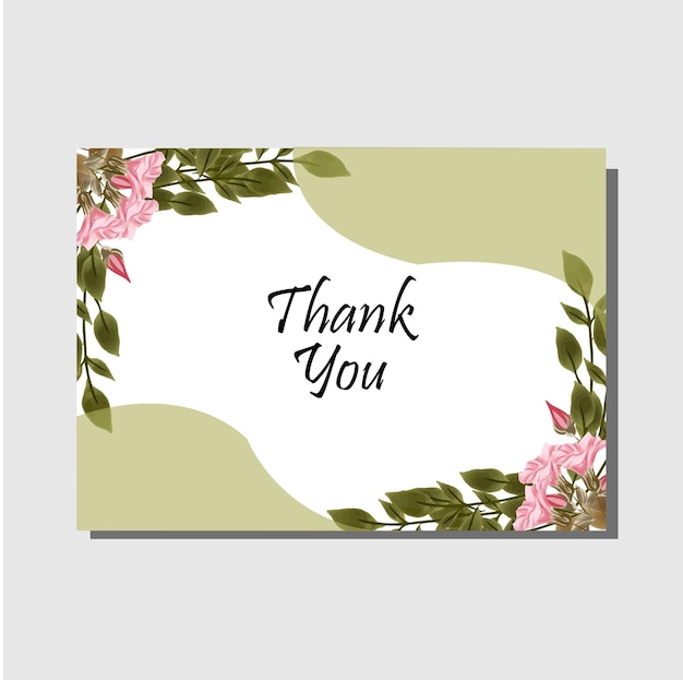 Cartolina di ringraziamento per il background cartolina di ringraziamento per il design