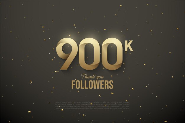 thank you, 900k followers