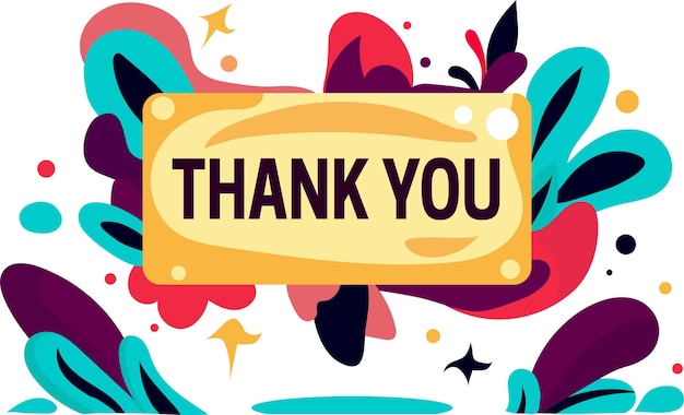 Vector thank you banner background