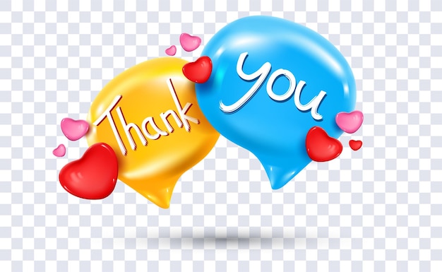 Vector thank you banner concept