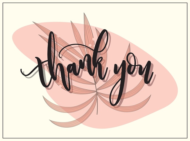 Vector thank you banner design