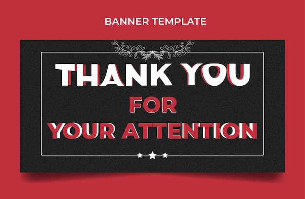 Thank you banner template 01