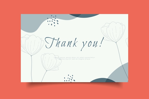 thank you card tempalte design