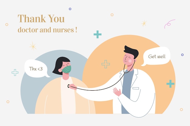 Thank you doctor illustration