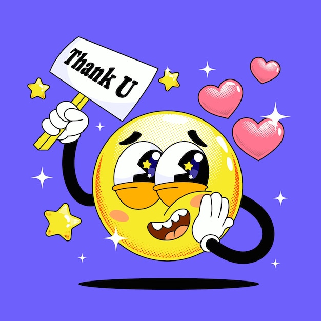 Thank you emoji  illustration