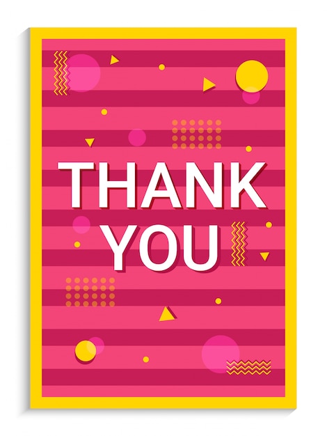 ゴールデンアブストラクトのピンクの背景にグリーティングカードデザインをありがとう。