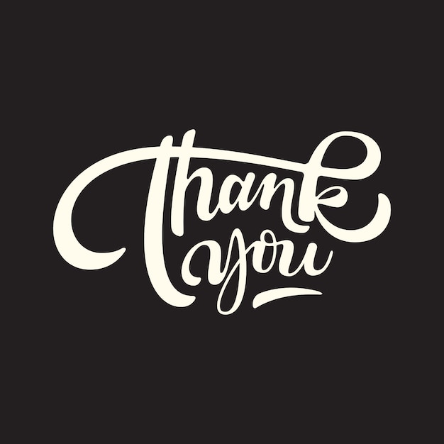 Thank you hand lettering 