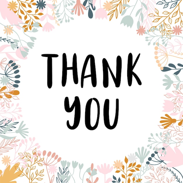 thank you inspirational and motivating phrase quote slogan lettering design for poster banner