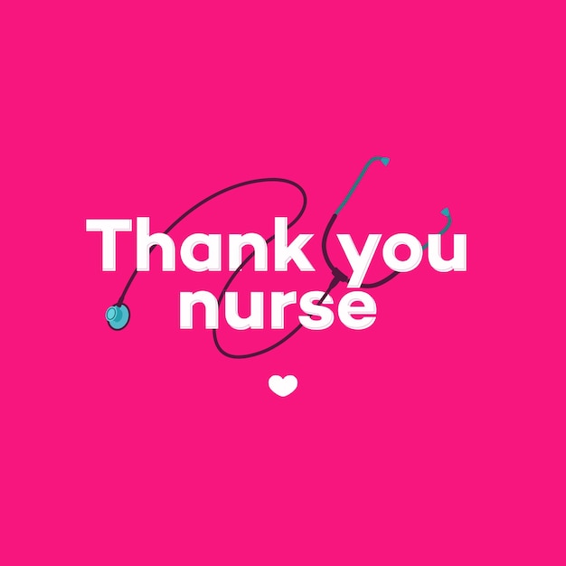 Thank you nurse concept illustration Medical staff disinfectors immunologists virologists epidemiologists Doctor is a hero Novel coronavirus 2019nCoV Coronavirus virus Infection