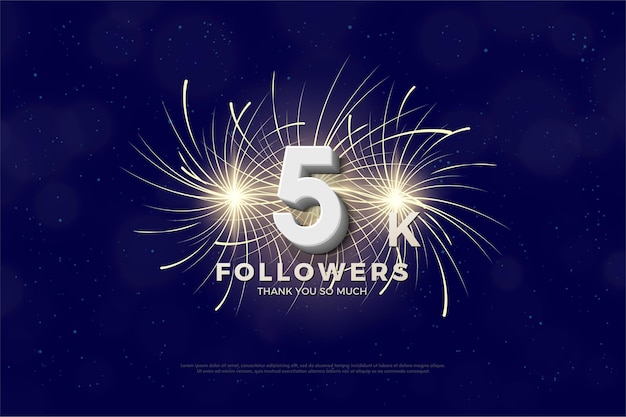 Thank you so much 5k followers with fireworks in tow.