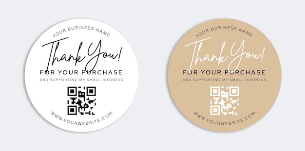 Thank You Sticker Template Business Packaging Packaging Sticker