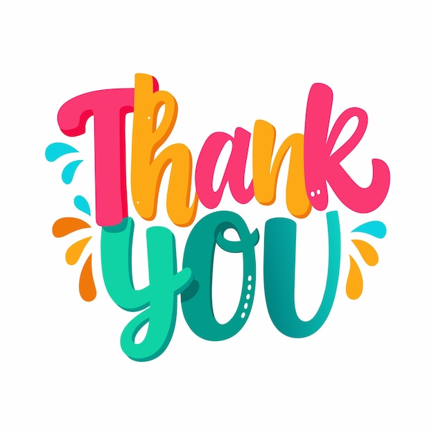 Thank You text vector 48