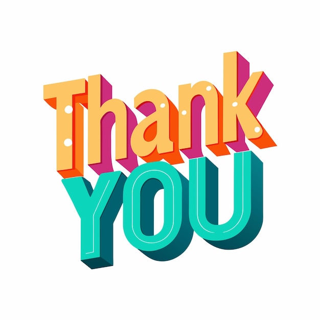 Thank You text vector 49