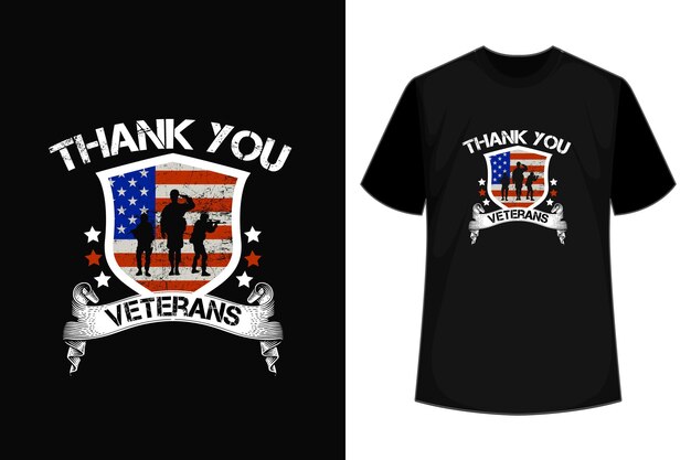 Thank you veterans usa army tshirt design