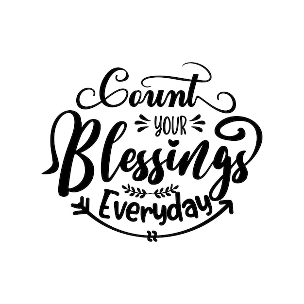 Thankgiving quotes svg lettering vector design