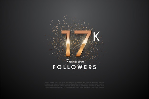 Thanks to 17k followers with glowing numbers